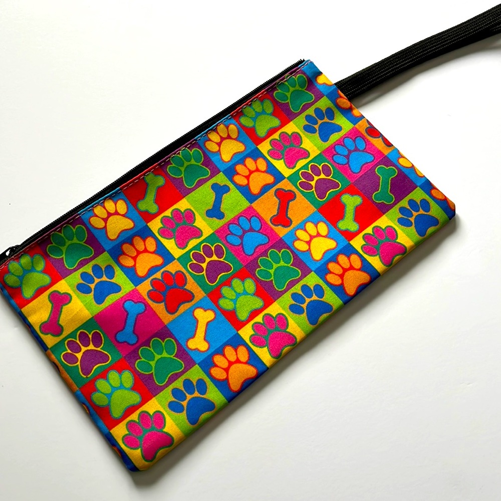 Puppy Paw wristlet bag